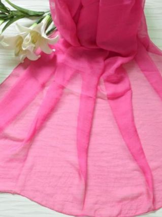 Grand Foulard Etole Rose Fushia