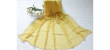 Grand Foulard Etole Ocre Jaune