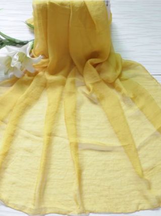 Grand Foulard Etole Ocre Jaune