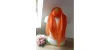 Grand Foulard Etole Orange