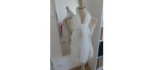 Grand Foulard ou Etole Blanche Fine