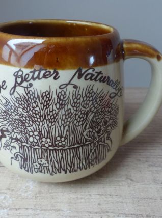 Vintage Grès Tasse à Thé ou à Café live Better Naturally