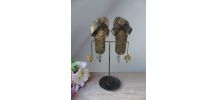 Porte bijoux en métal, support à bijoux motifs chaussures, t