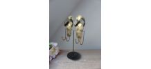 Porte bijoux en métal, support à bijoux motifs chaussures, t
