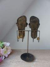 Porte bijoux en métal, support à bijoux motifs chaussures, t