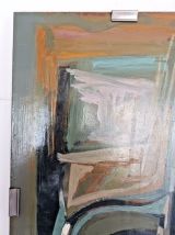 Tableau peinture huile Sur panneau bois signée J Philippon 