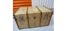 Malle de voyage beige