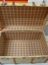 Malle de voyage beige