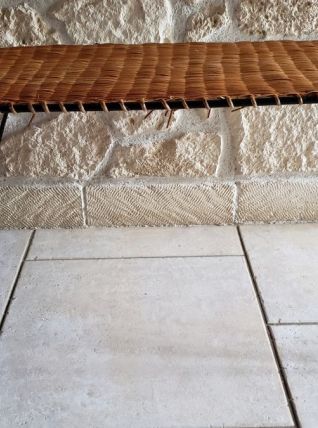 Table basse rotin métal Raoul Guys