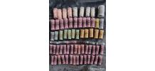 68 bigoudis rouleaux anciens, 40 épingles métal, épingles pl
