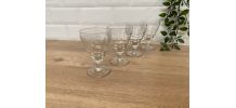 Set de 4 verres à vin sur pied court