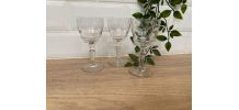 Set de 3 verres à porto