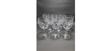 Série de 9 verres à pied