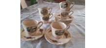 6 tasses à café alsaciennes