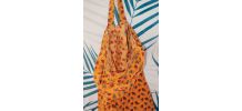 Sac à pain en tissus floral vintage