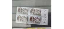 Bloc De 4 Timbres George Sand 2004 Yt 3645 sans la couleur