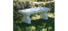 Banc en pierre reconstituée décoration de jardin Collection