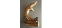Dauphin en laiton , vintage
