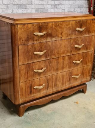 commode plaquage meuble a tiroir  art deco 1925 a 40   ,,,,h