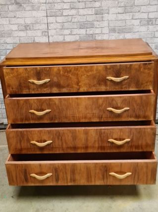 commode plaquage meuble a tiroir  art deco 1925 a 40   ,,,,h