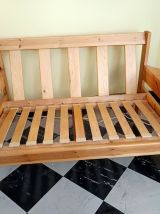 Salon scandinave vintage en pin massif 