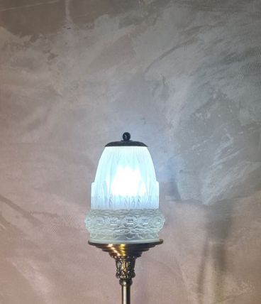 lampe  tripode art nouveau signé rolland paris  style muller