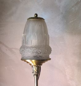 lampe  tripode art nouveau signé rolland paris  style muller