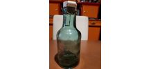 Bouteille en verre "L ideale" vintage bouchon porcelaine