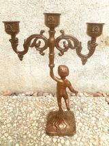 chandelier cherubin 3 feux , vintage