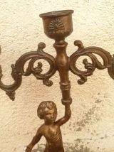 chandelier cherubin 3 feux , vintage