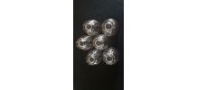 6 verres vintage pied étoile liseré doré