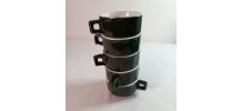 Tasses à café de Bistrot Vertes - Années 1950s