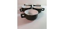 Tasses à café de Bistrot Vertes - Années 1950s