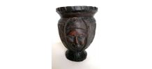 Vase rituel tricéphale Congo 