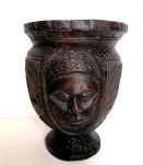 Vase rituel tricéphale Congo 