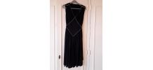 Petite robe noire vintage à strass