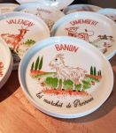plateau fromage et 11 assiettes "l'Hirondelle"