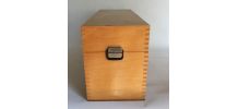 Longue Boite en Bois 41,70 cm pour Cartes Postales etc.