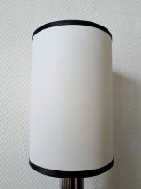 Lampe space age allemande opaline et métal chromé 1970 