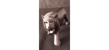 Statuette de Lion en Bois d’ébène de TANZANIE
