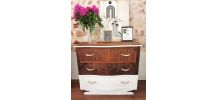 Commode Art déco blanche