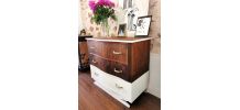 Commode Art déco blanche