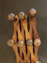 Porte manteaux bois extensible 10 patères ancien vintage