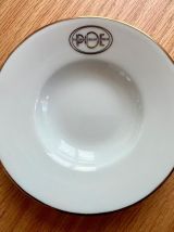 3 soucoupes de l'Orient-Express en porcelaine