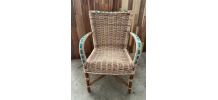 Fauteuil enfant rotin