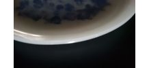 11 assiettes Arcopal motif bleu