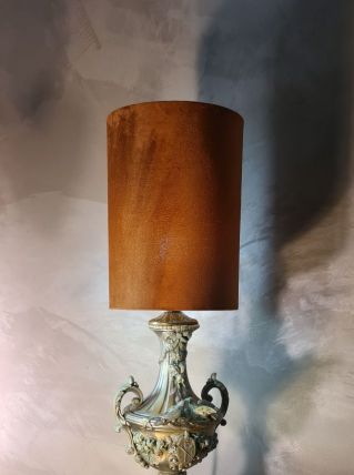 lampe vintage style rococo ,regency,  regule  steel patinée 