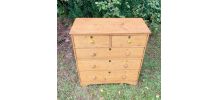 Commode Anglaise en pin massif époque XIXe. 