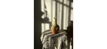 Vase soliflore en grès moucheté/esprit scandinave, ethnique