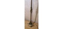 LAMPADAIRE art nouveau  ,bronze, opaline verte marbré ,h 170